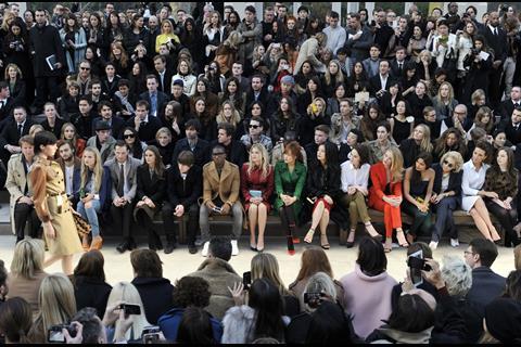 Burberry front row LFW